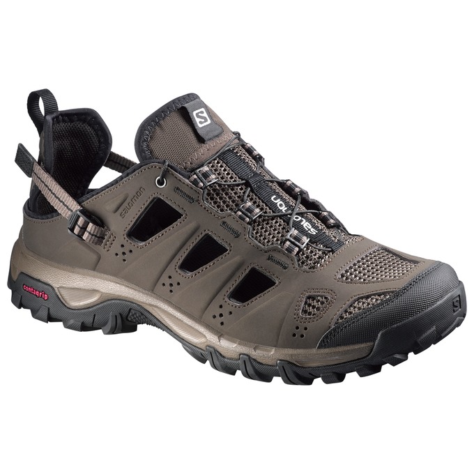 Chaussures Aquatiques Salomon Homme Marron Noir - Salomon EVASION CABRIO - France (7185-YQOML)